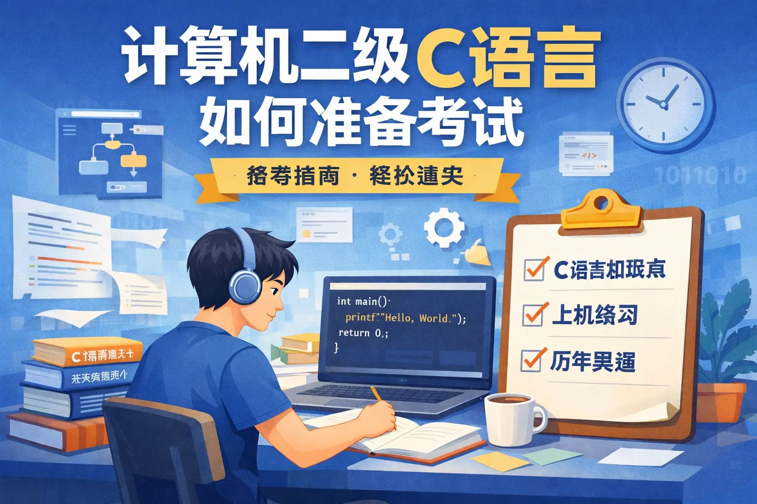 计算机二级c语言如何准备考试