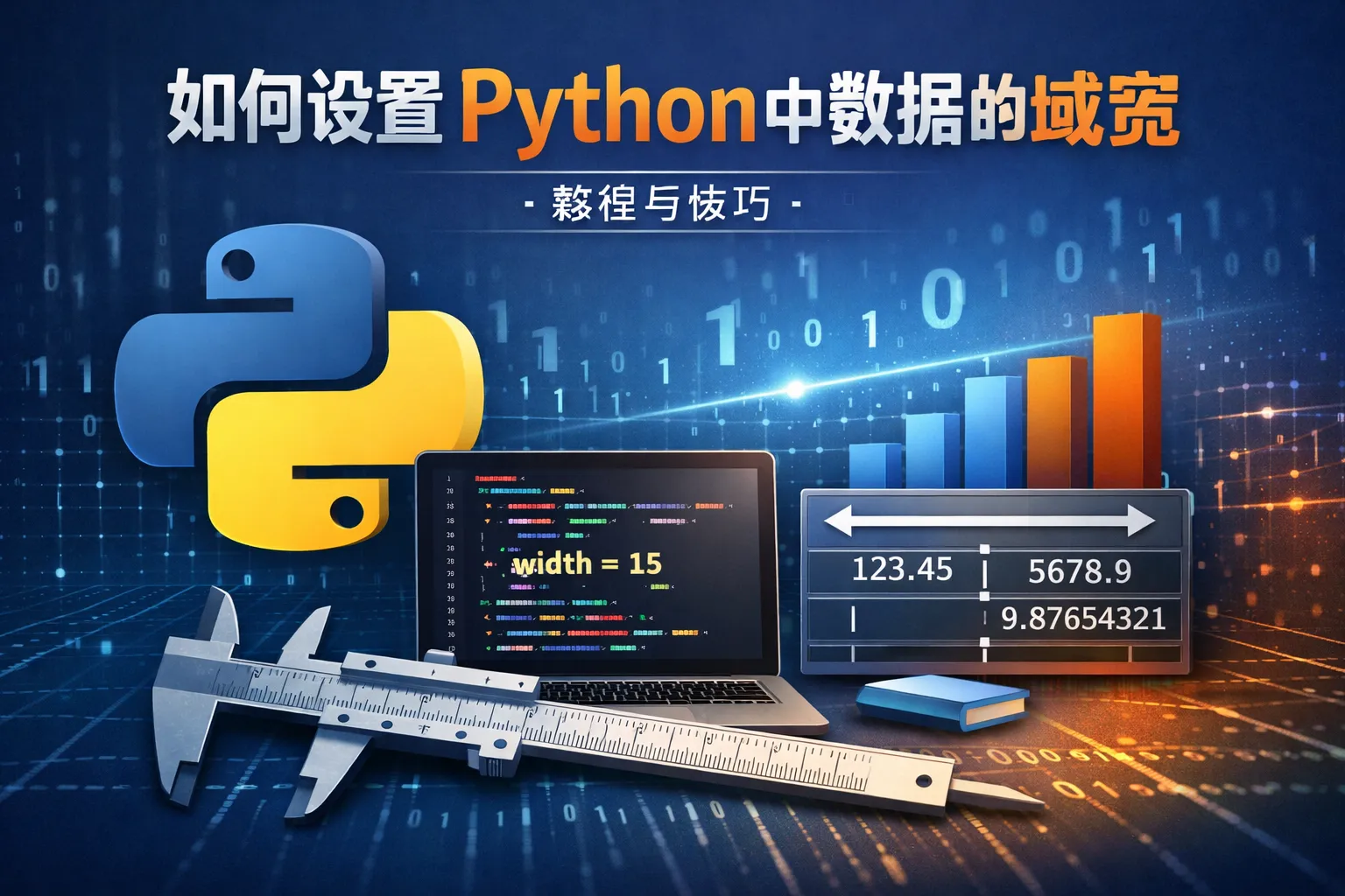 如何设置python中数据的域宽