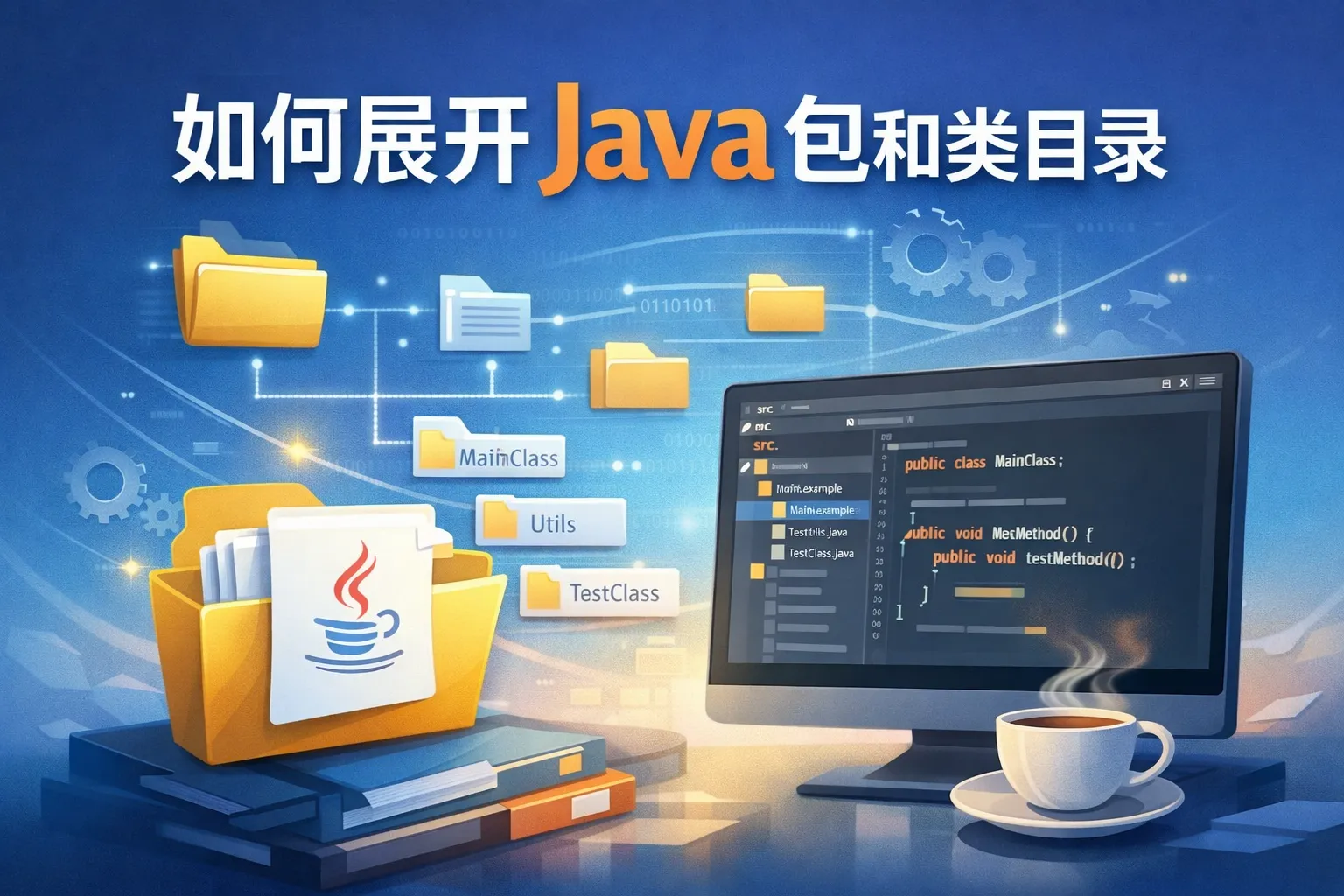 如何展开java包和类目录