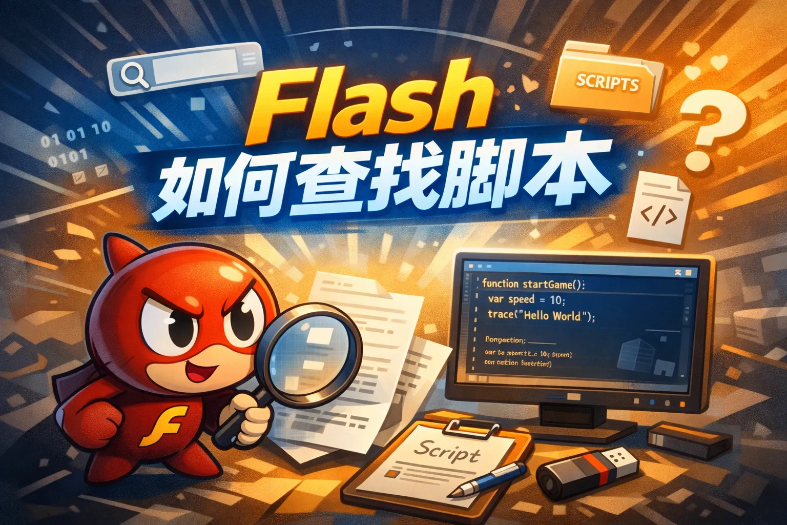 flash如何查找脚本