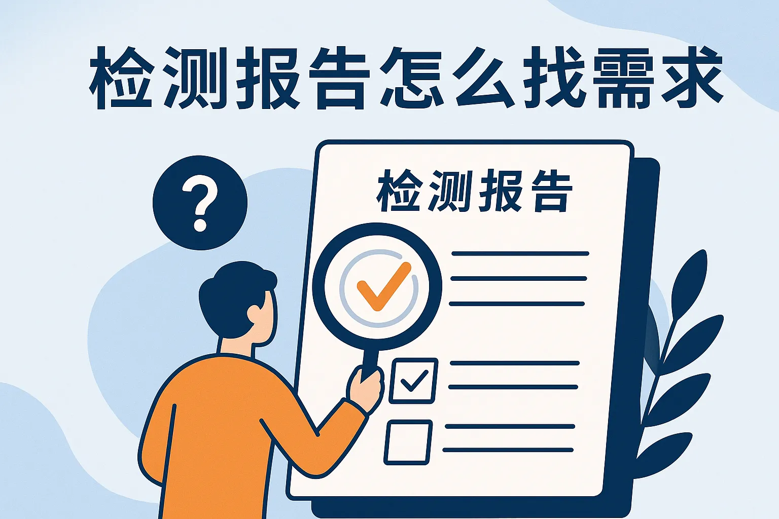 检测报告怎么找需求