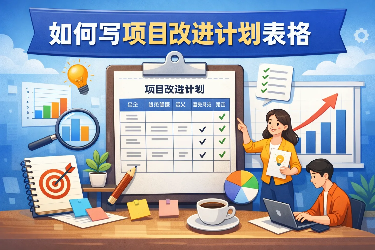 如何写项目改进计划表格