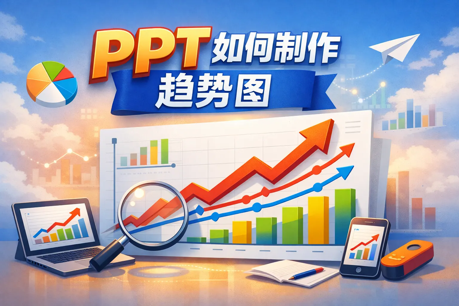 ppt如何制作趋势图