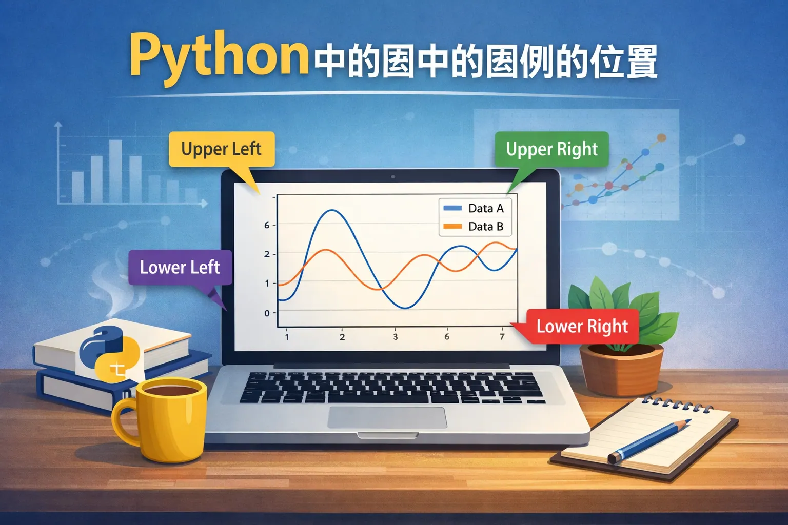 python中的图中的图例的位置