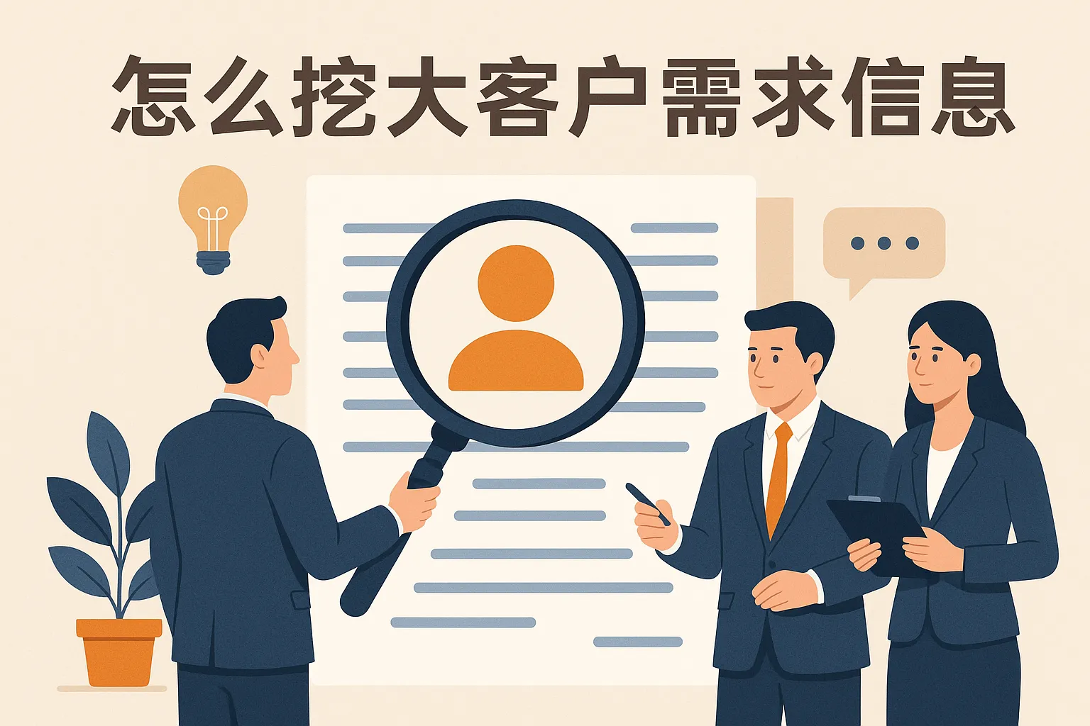 怎么挖大客户需求信息