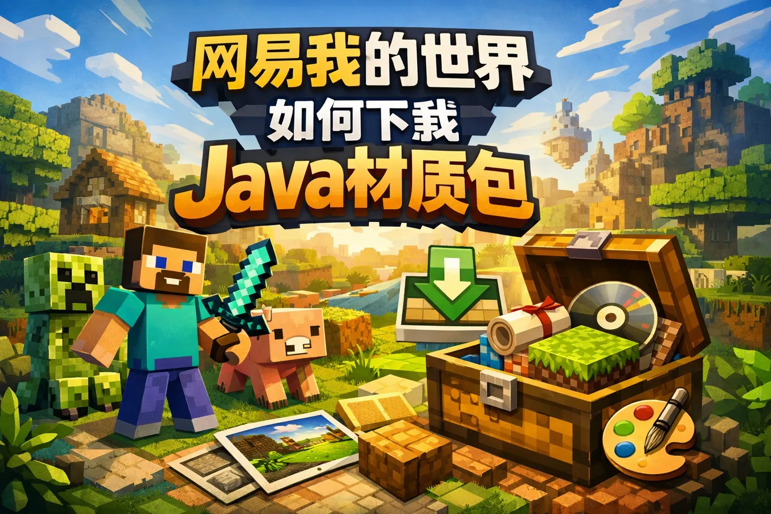 网易我的世界如何下载java材质包