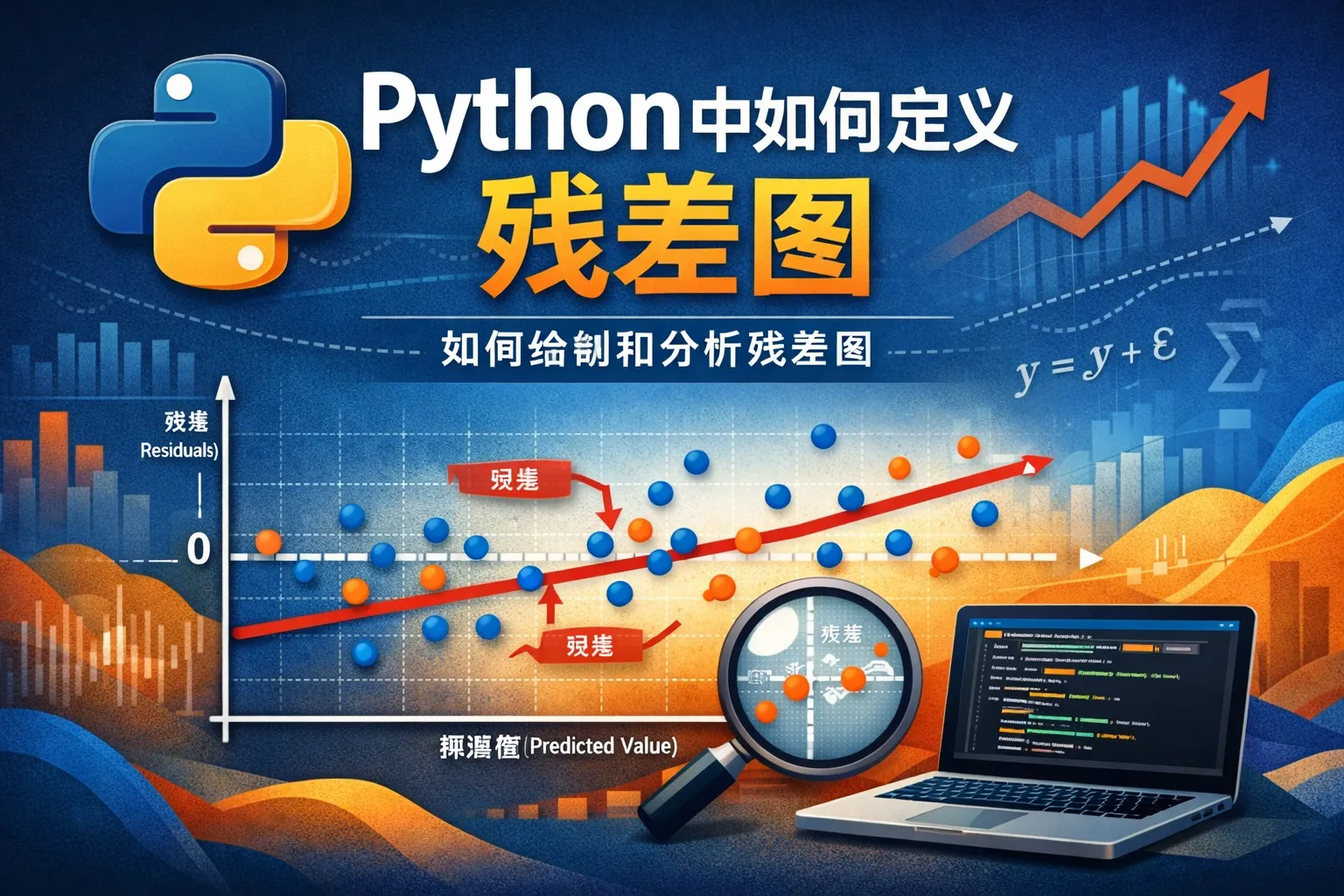 Python中如何定义残差图