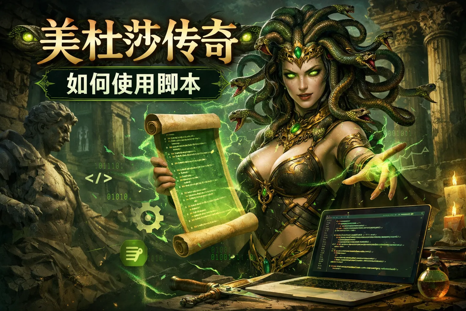 美杜莎传奇如何使用脚本