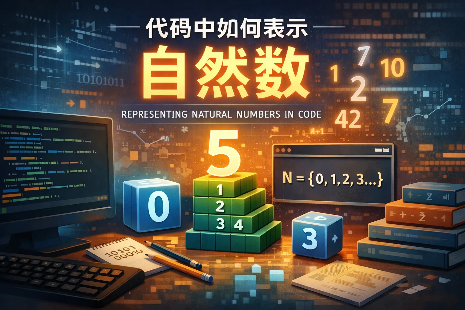 代码中如何表示自然数