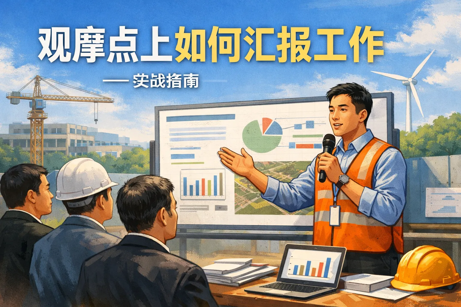 观摩点上如何汇报工作