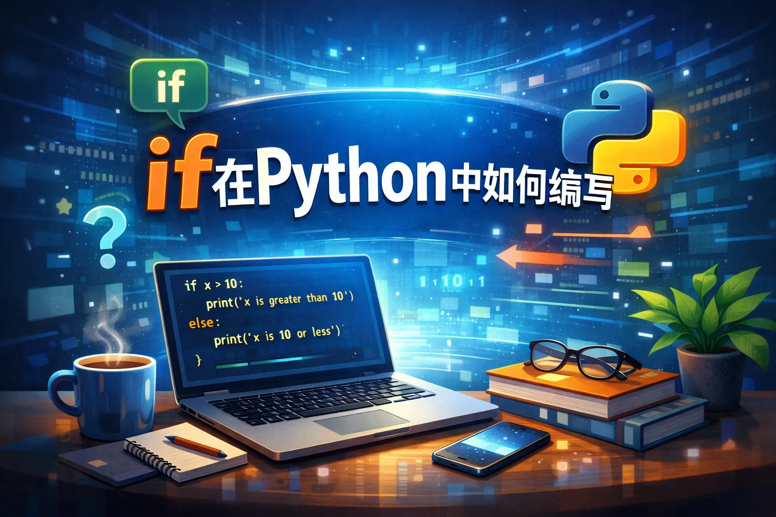 if在python中如何编写