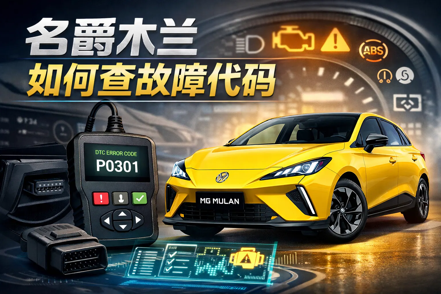 名爵木兰如何查故障代码