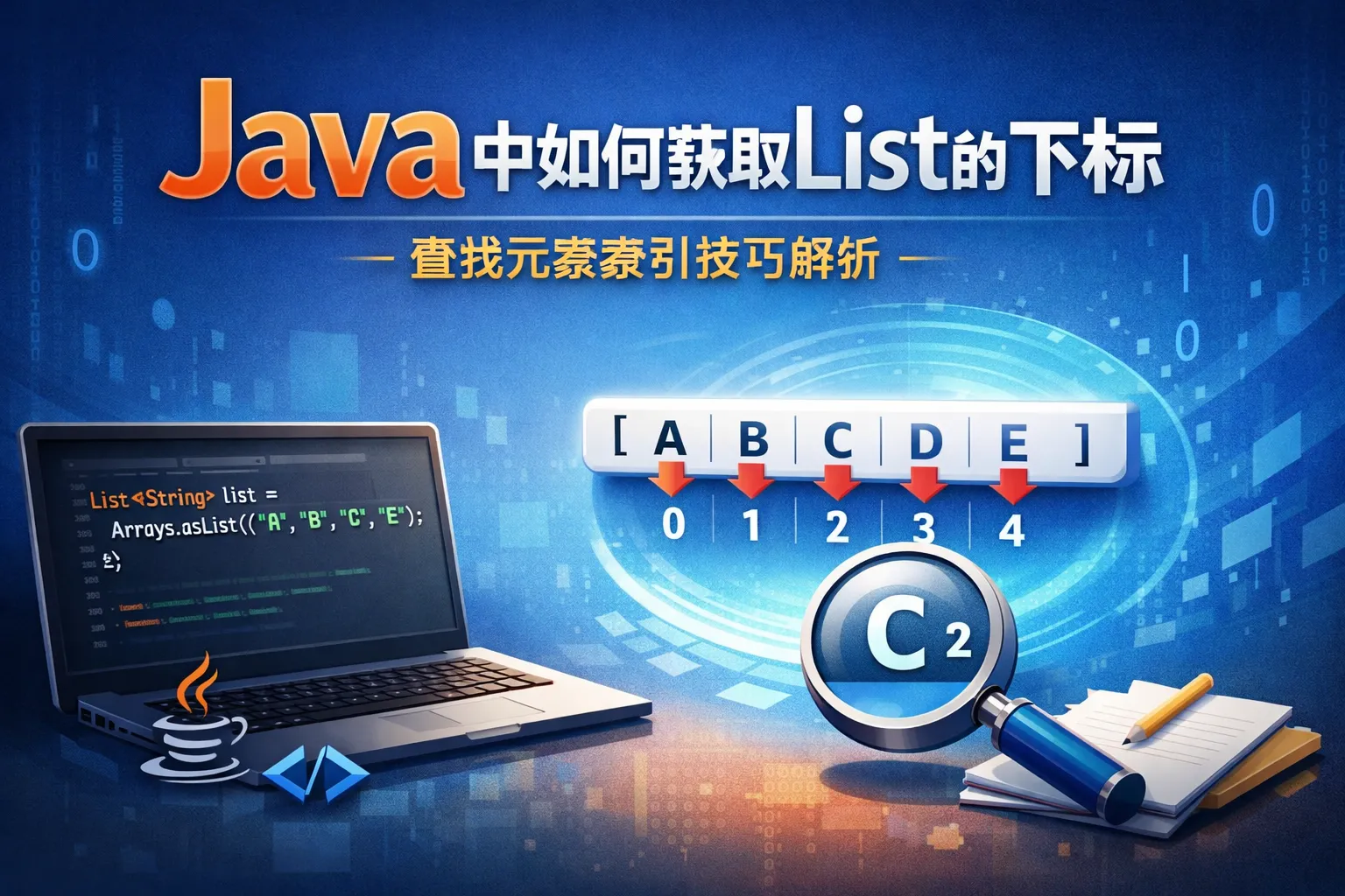java中如何获取list的下标