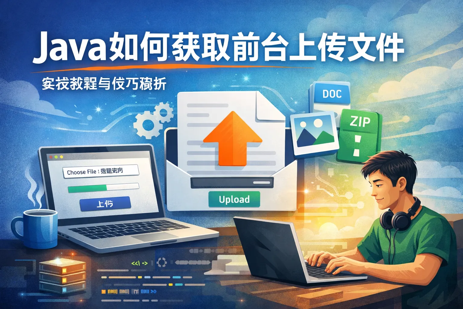 java如何获取前台上传文件