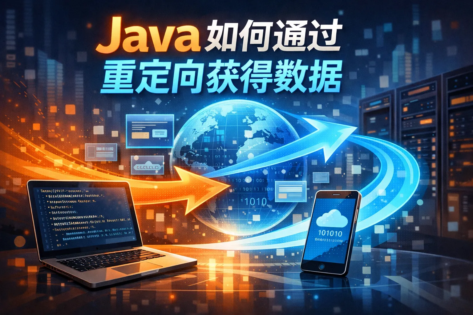 java如何通过重定向获得数据