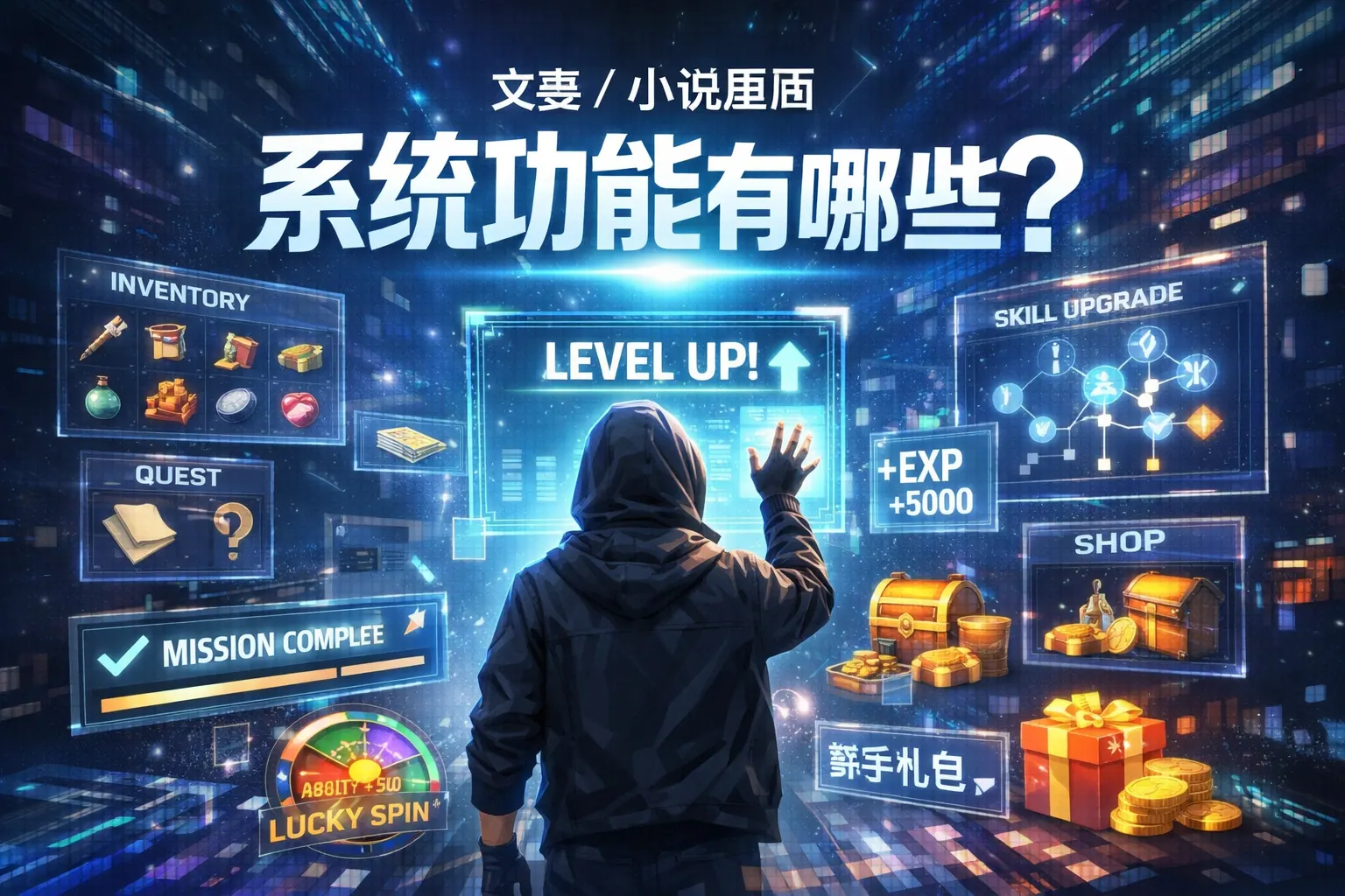 小说里面系统功能有哪些