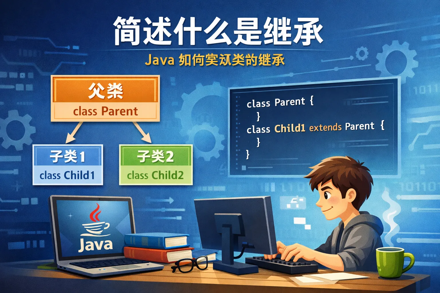 简述什么是继承 java如何实现类的继承