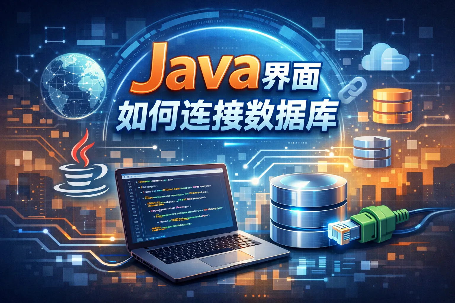 java界面如何连接数据库