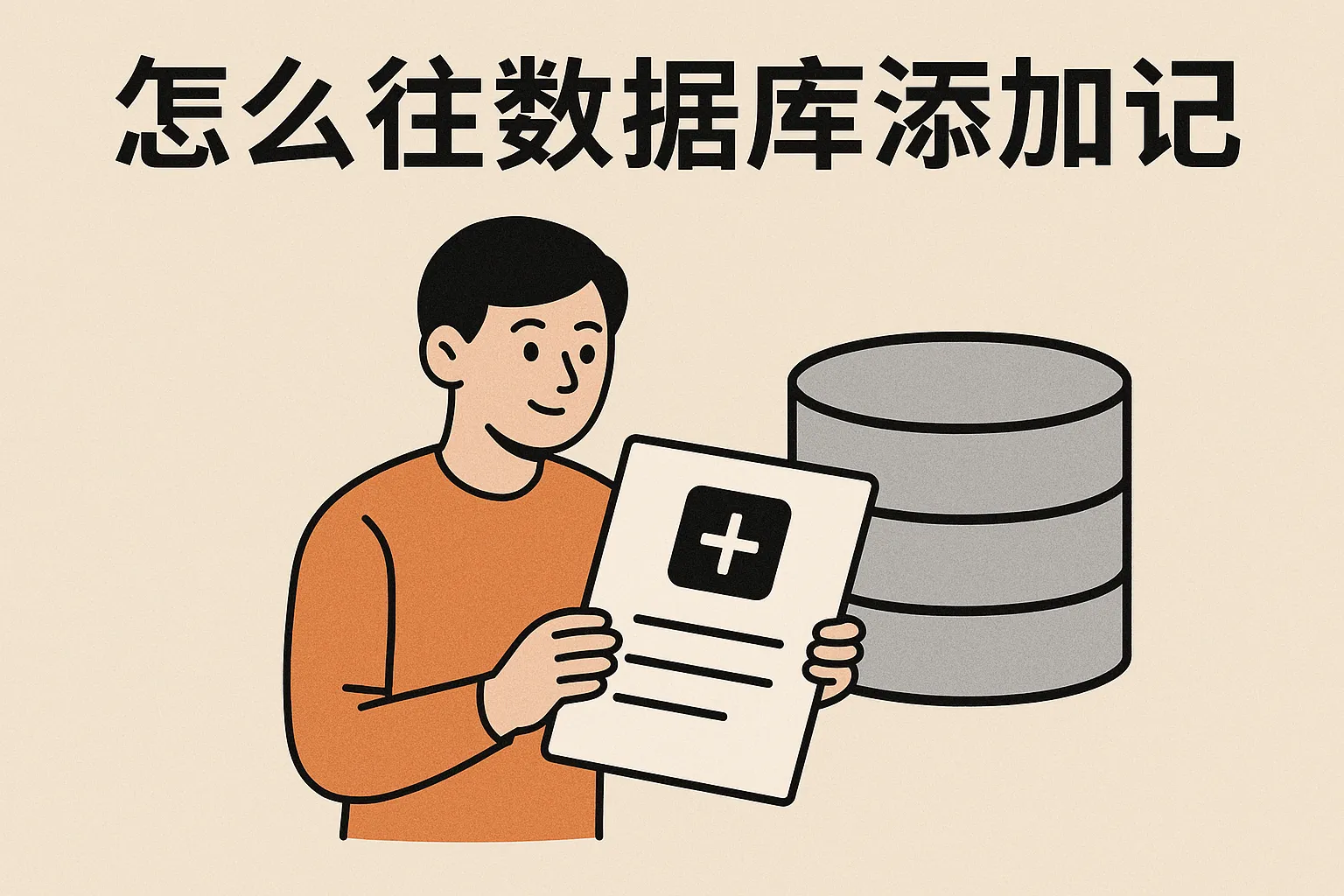 怎么往数据库添加记录