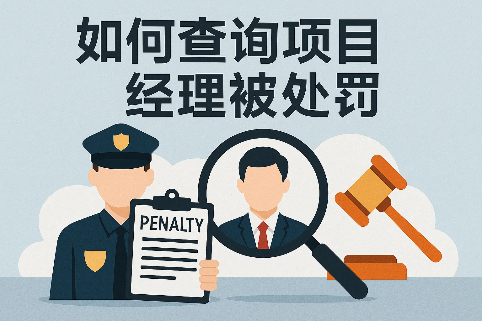 如何查询项目经理被处罚