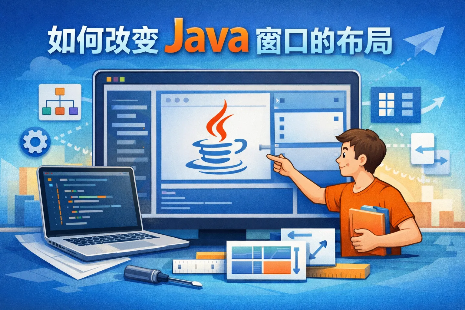 如何改变java窗口的布局