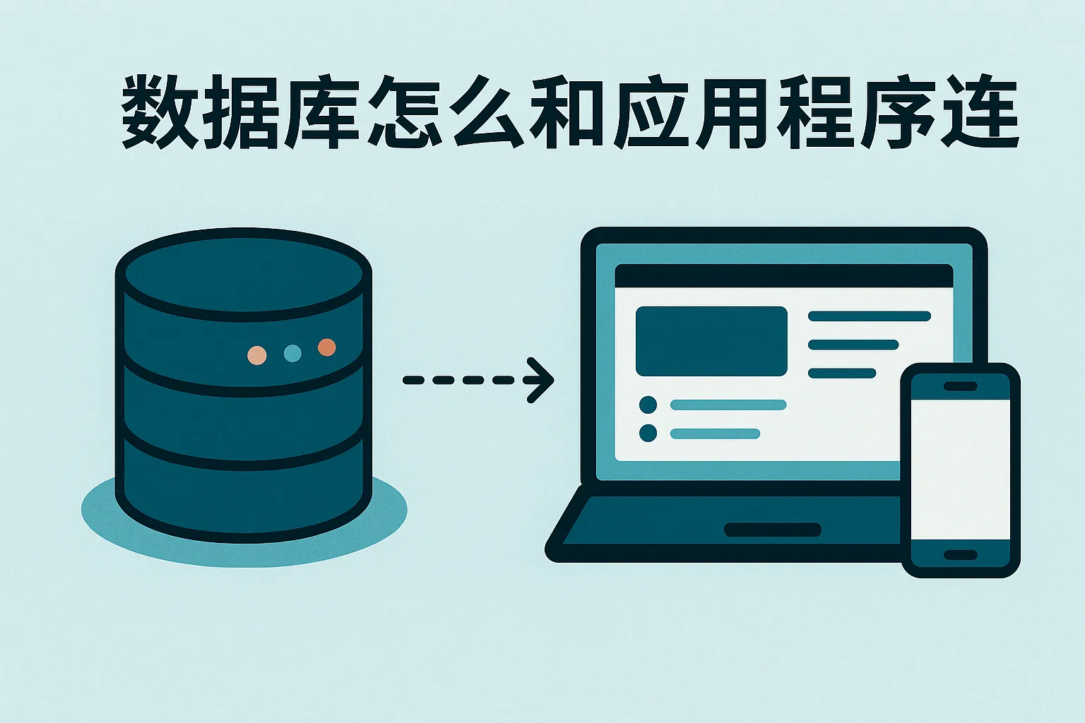 数据库怎么和应用程序连
