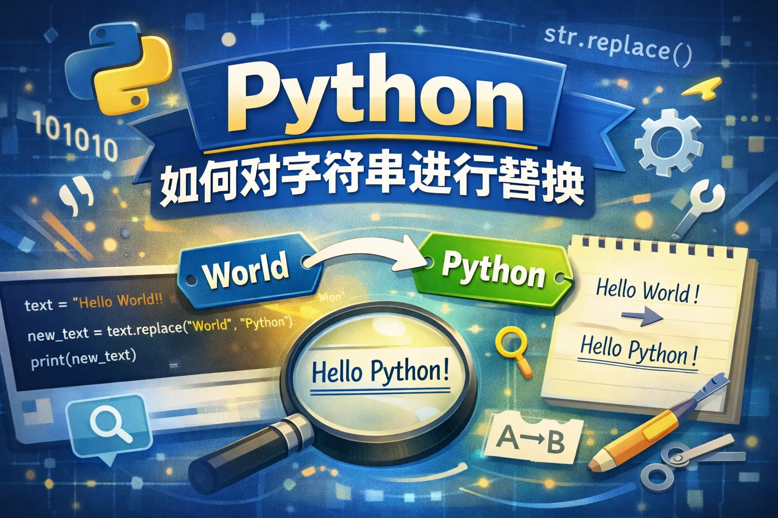python如何对字符串进行替换