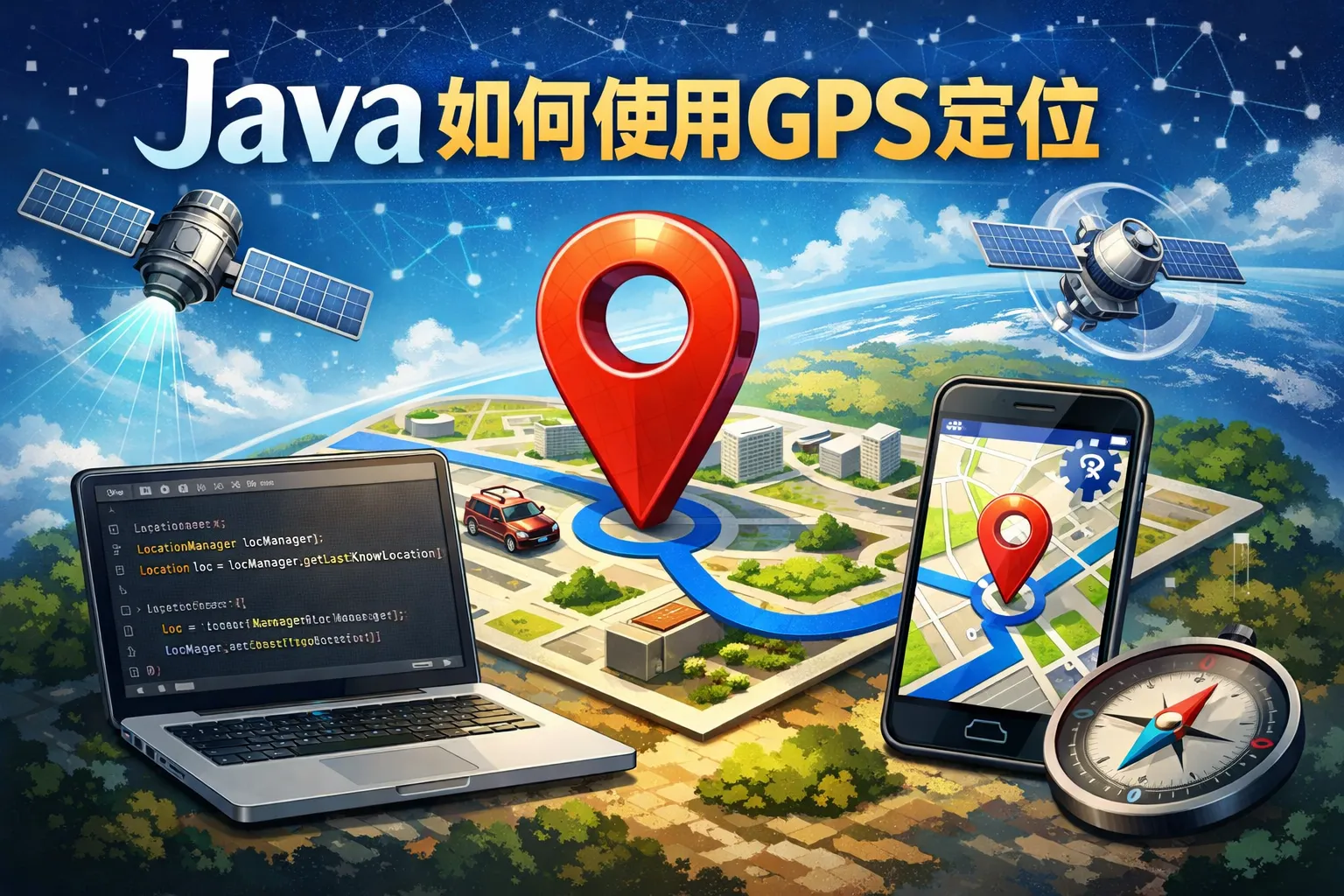 java如何使用gps定位