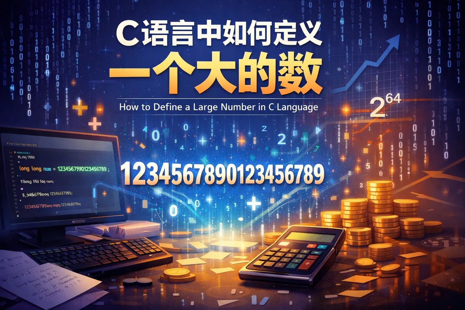 C语言中如何定义一个大的数