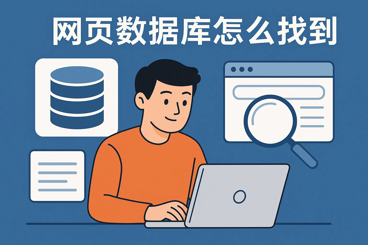 网页数据库怎么找到