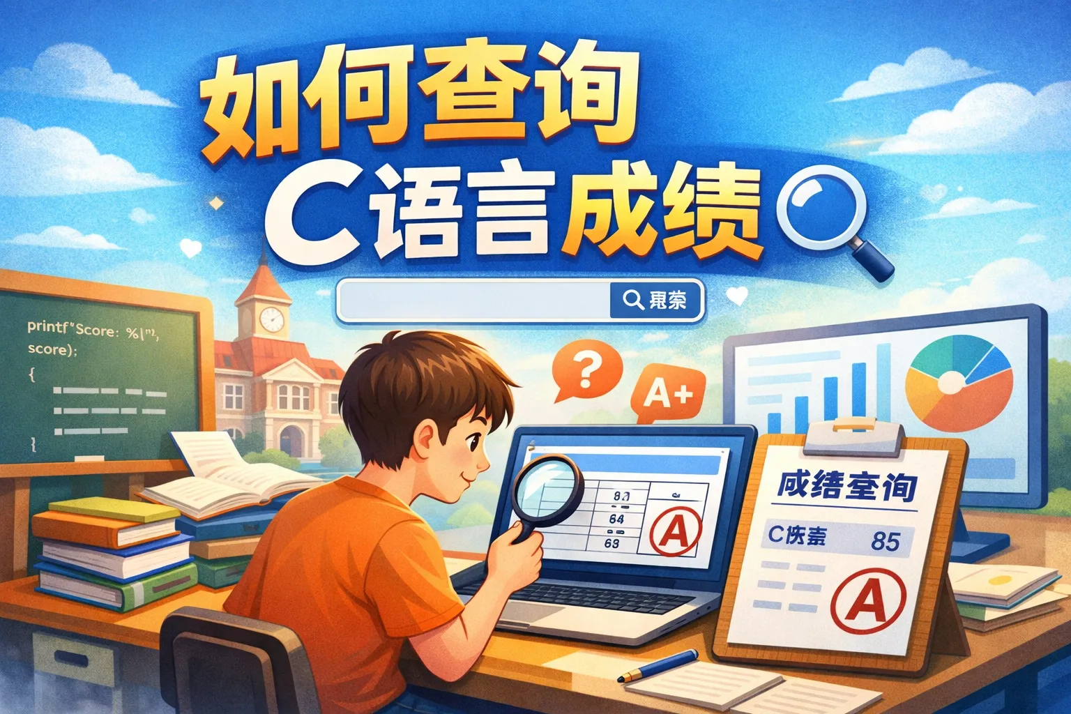 如何查询c语言成绩