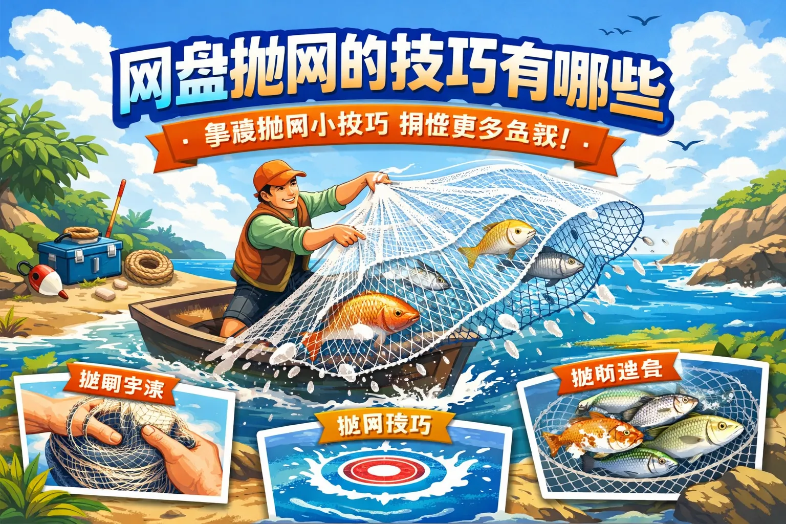 网盘抛网的技巧有哪些