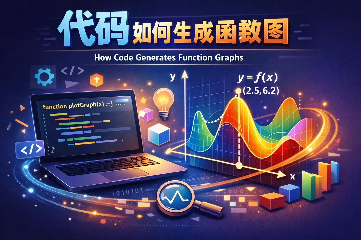代码如何生成函数图