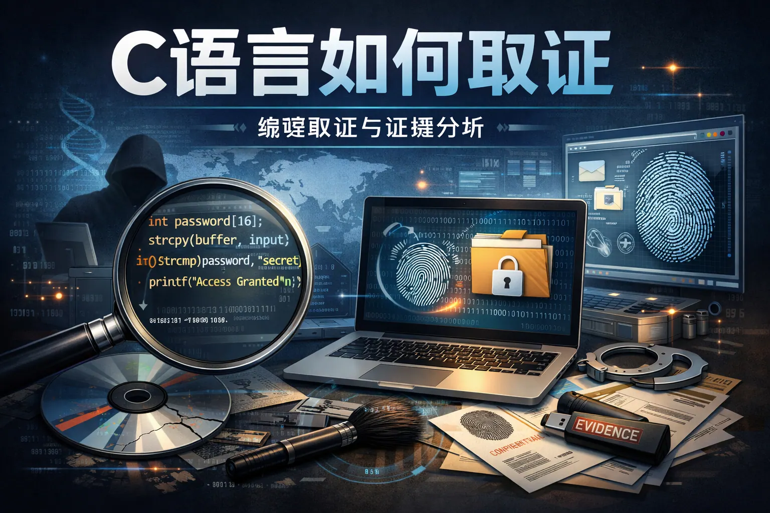 c语言如何取证