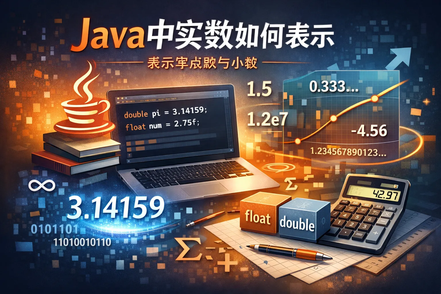 java中实数如何表示