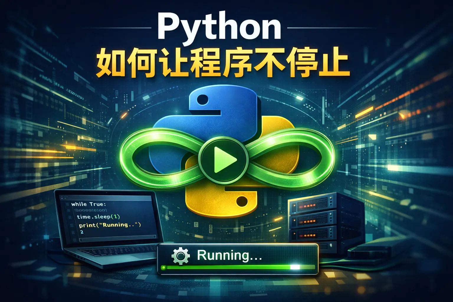 python如何让程序不停止