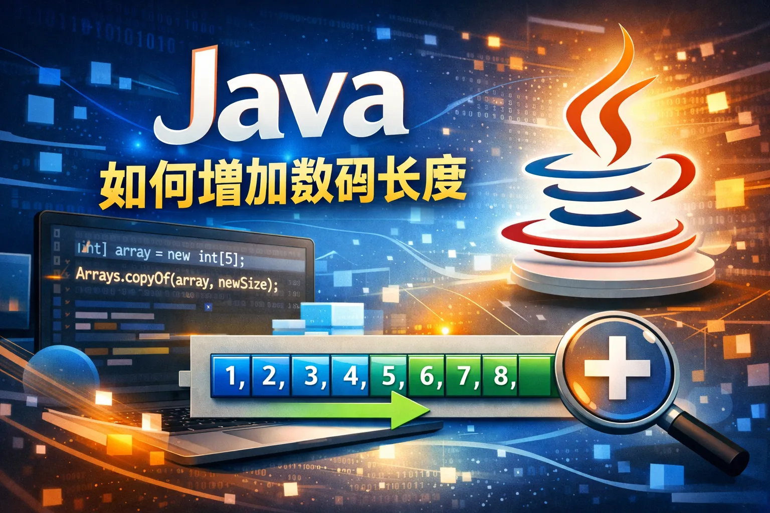 java 如何增加数组长度