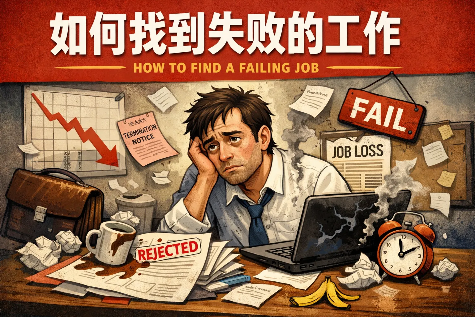 如何找到失败的工作