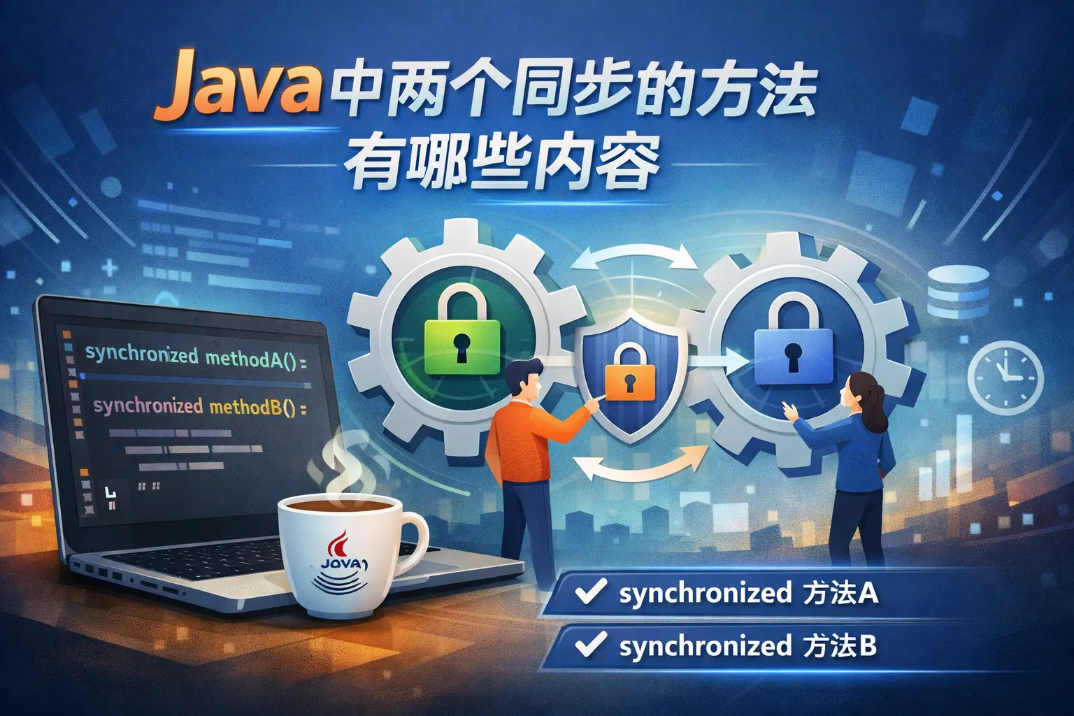 java中两个同步的方法有哪些内容
