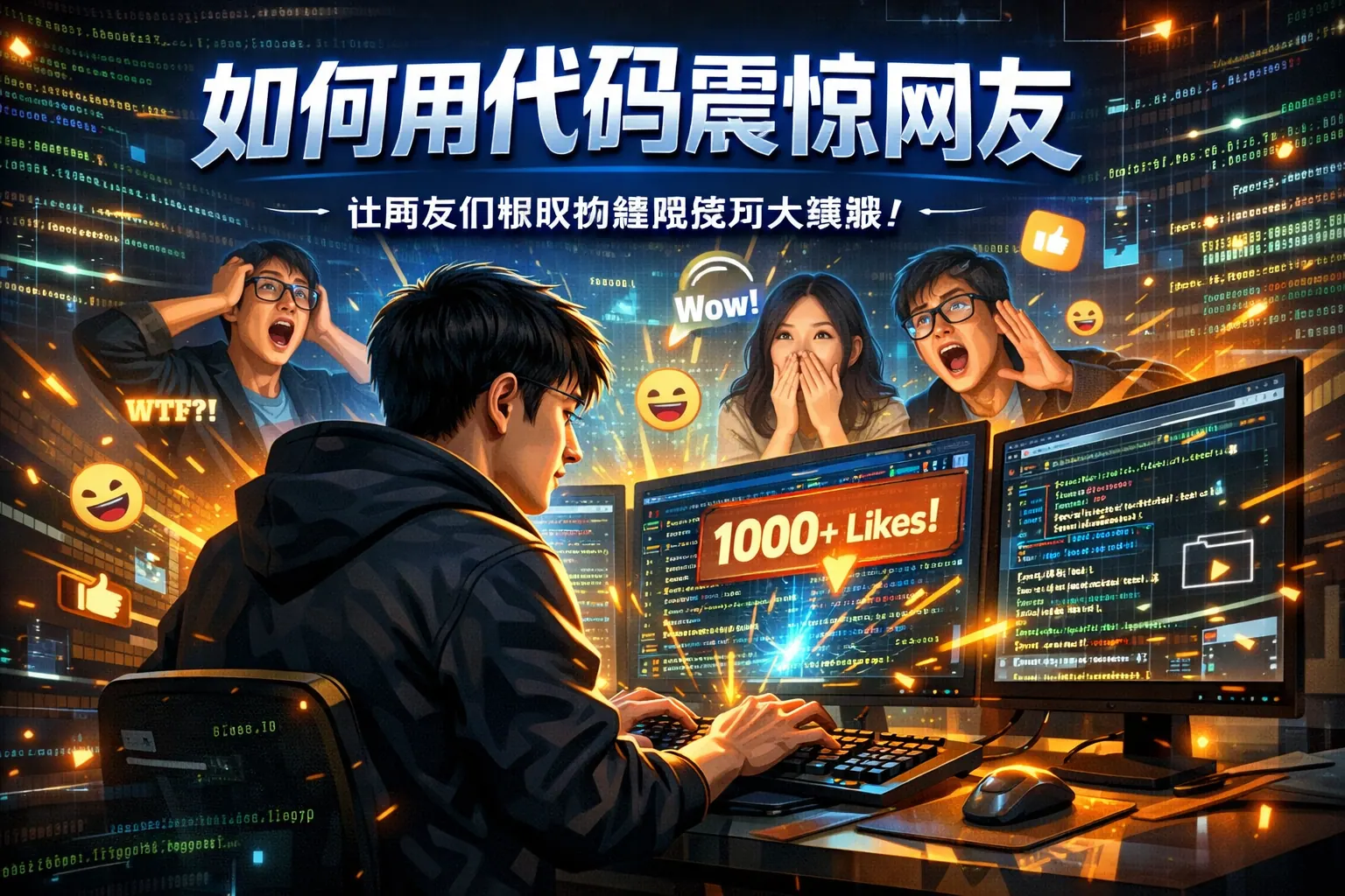 如何用代码震惊网友