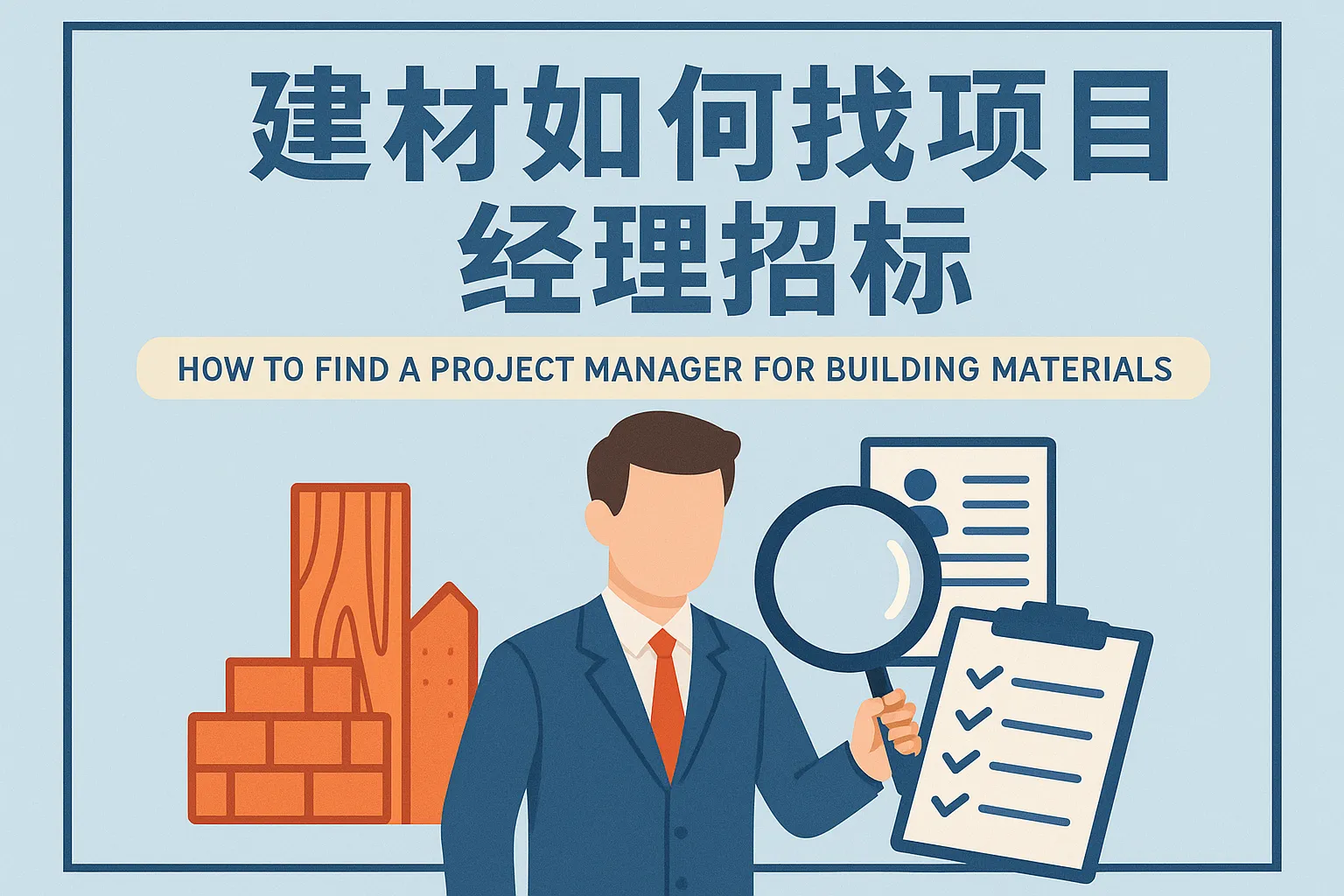 建材如何找项目经理招标