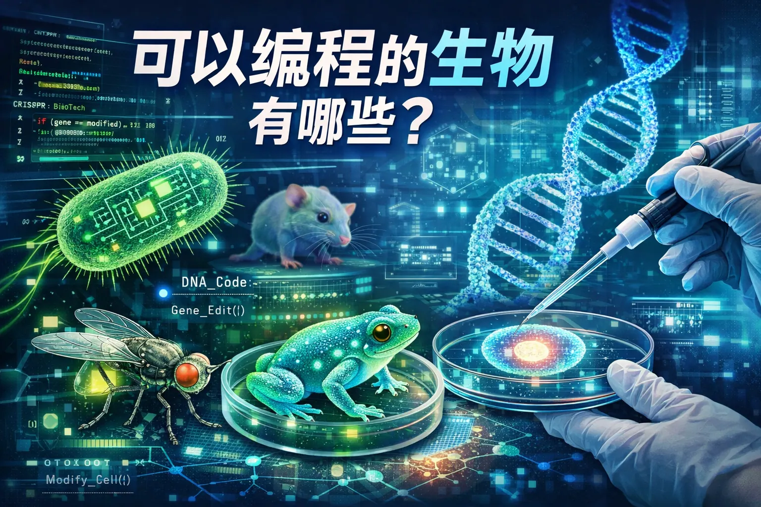 可以编程的生物有哪些