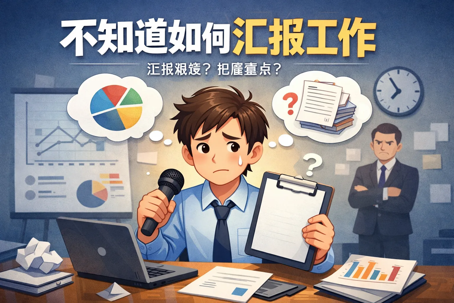 不知道如何汇报工作