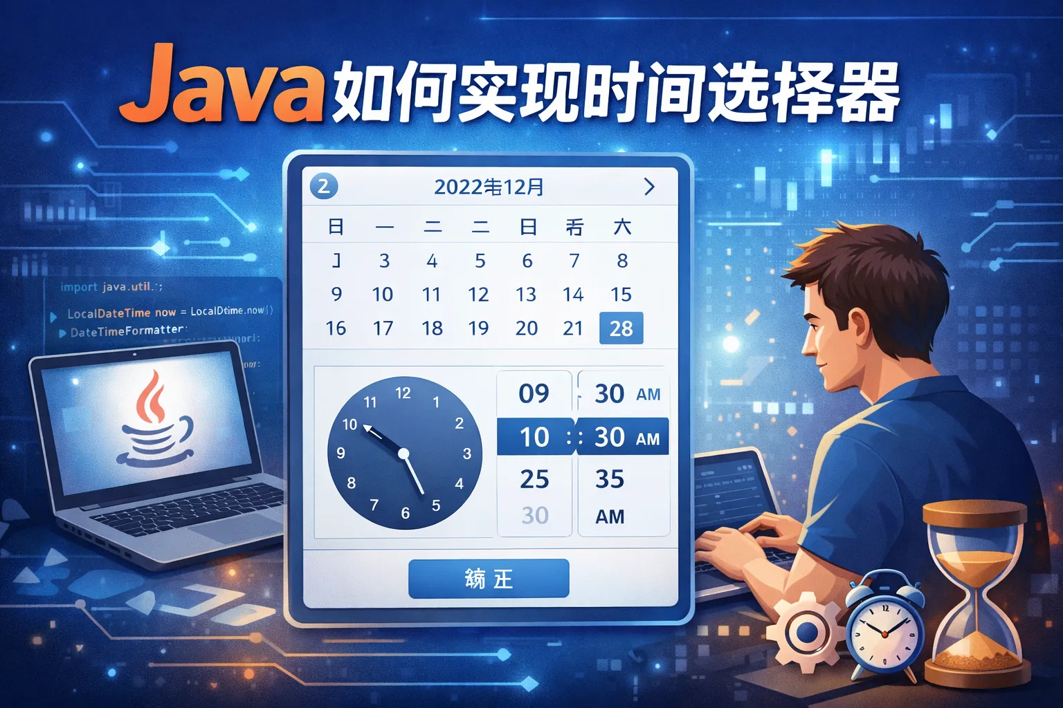 java如何实现时间选择器
