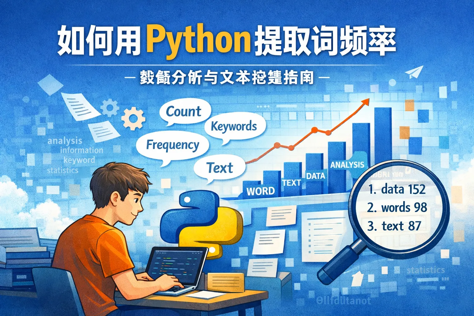 如何用python提取词频率