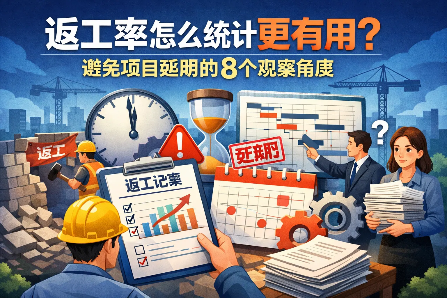 返工率怎么统计更有用?避免项目延期的8个观察角度