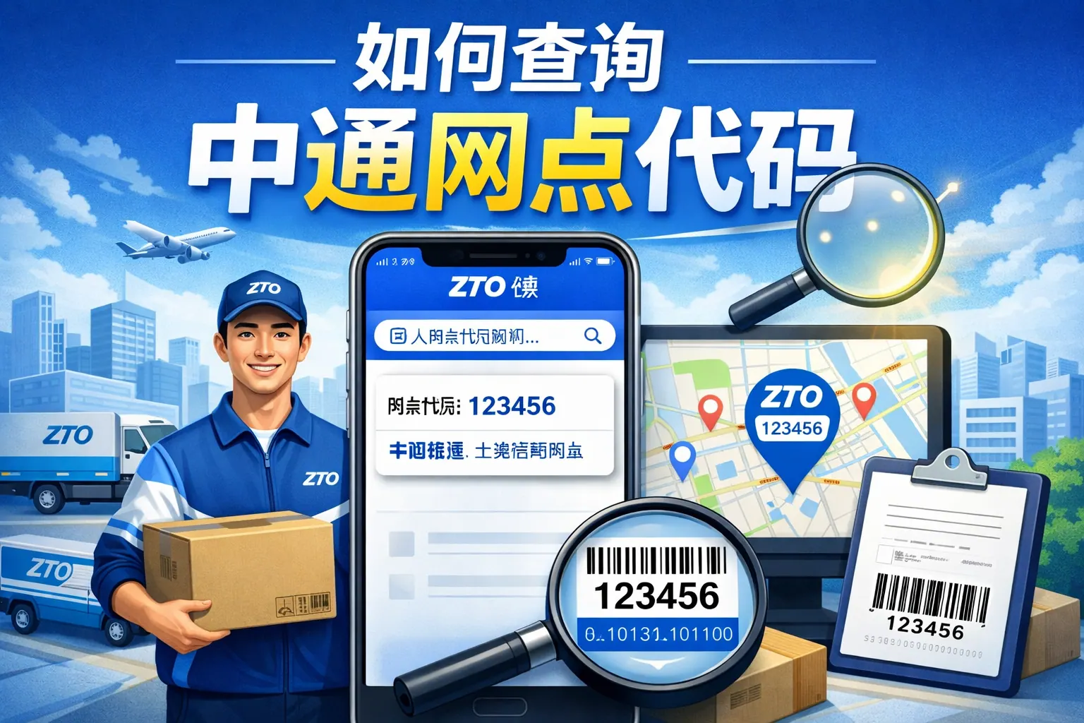 如何查询中通网点代码