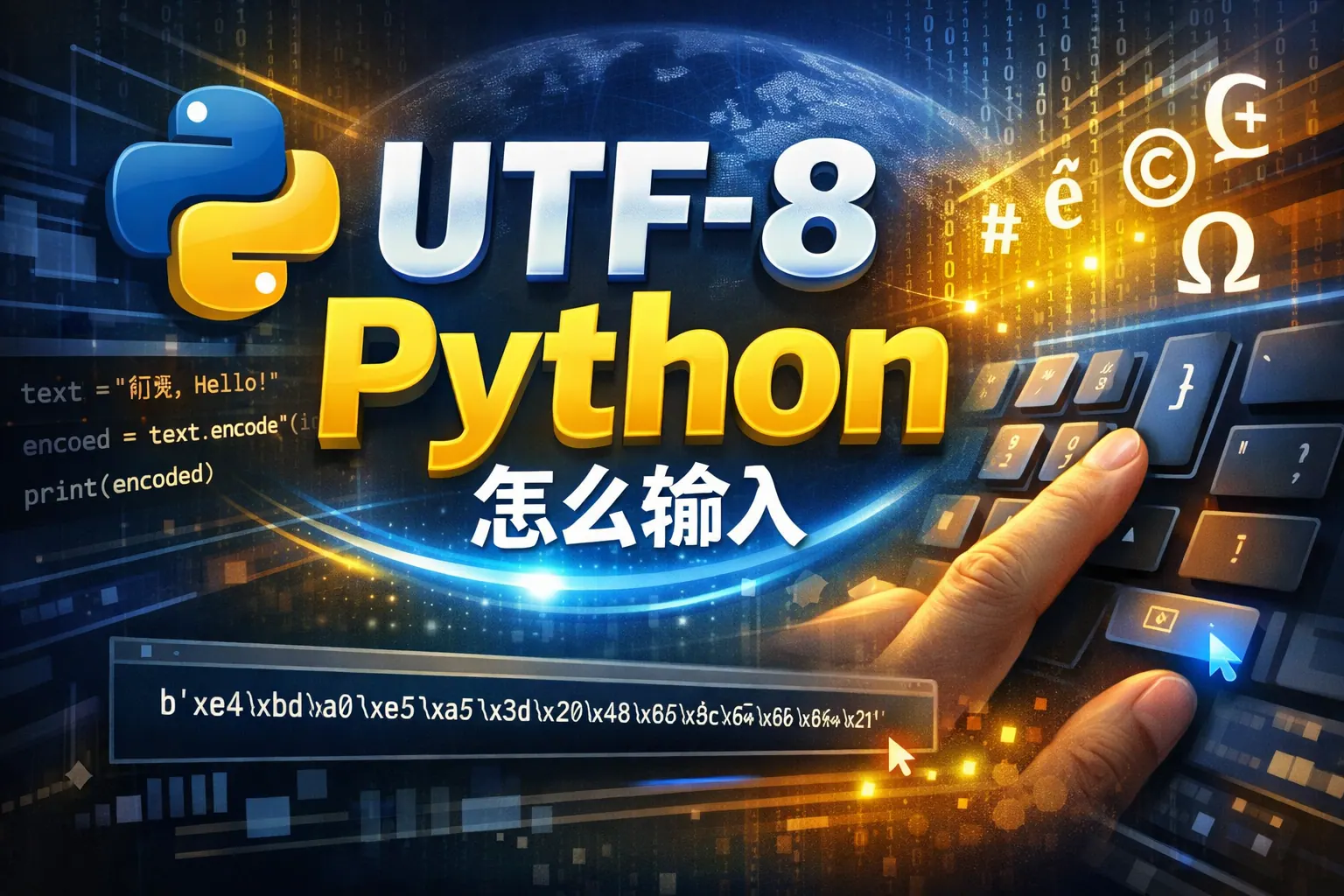 utf 8 python怎么输入