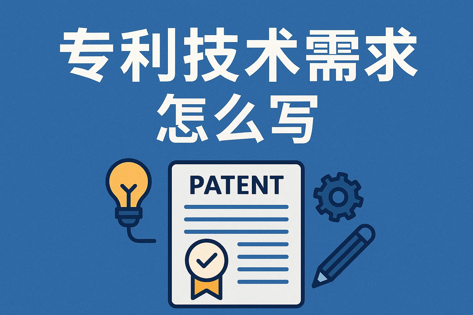 专利技术需求怎么写