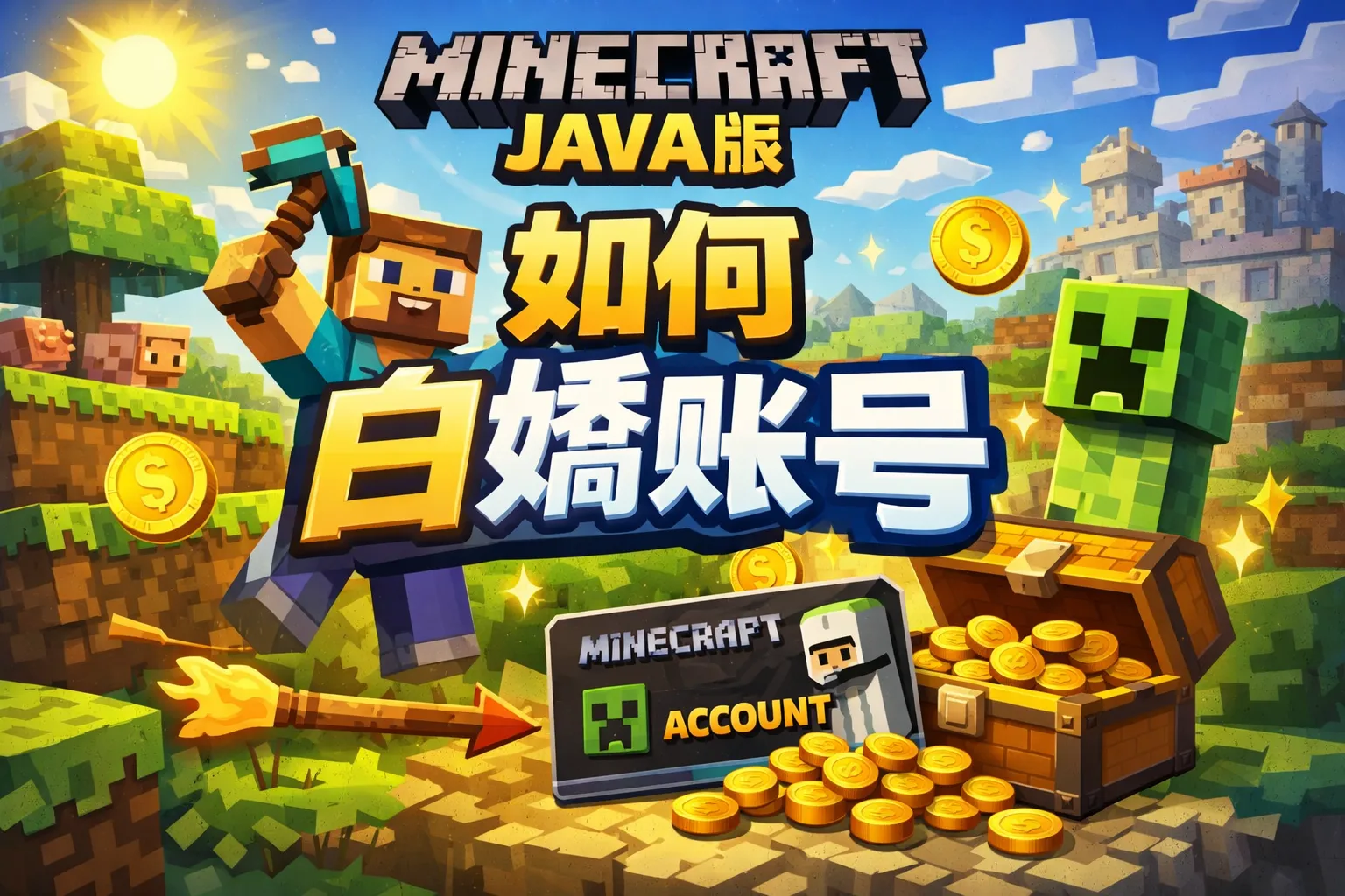 我的世界java版如何白嫖账号